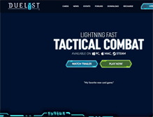 Tablet Screenshot of duelyst.com